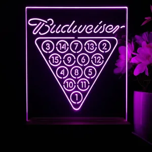 Budweiser 15 Ball Billiards Pool LED Desk Light
