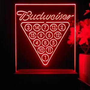 Budweiser 15 Ball Billiards Pool LED Desk Light