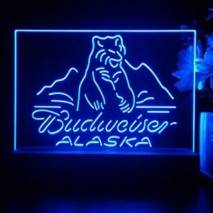Budweiser Alaska Bear LED Desk Light