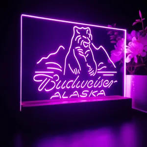 Budweiser Alaska Bear LED Desk Light