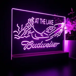 Budweiser At The Lake LED Desk Light