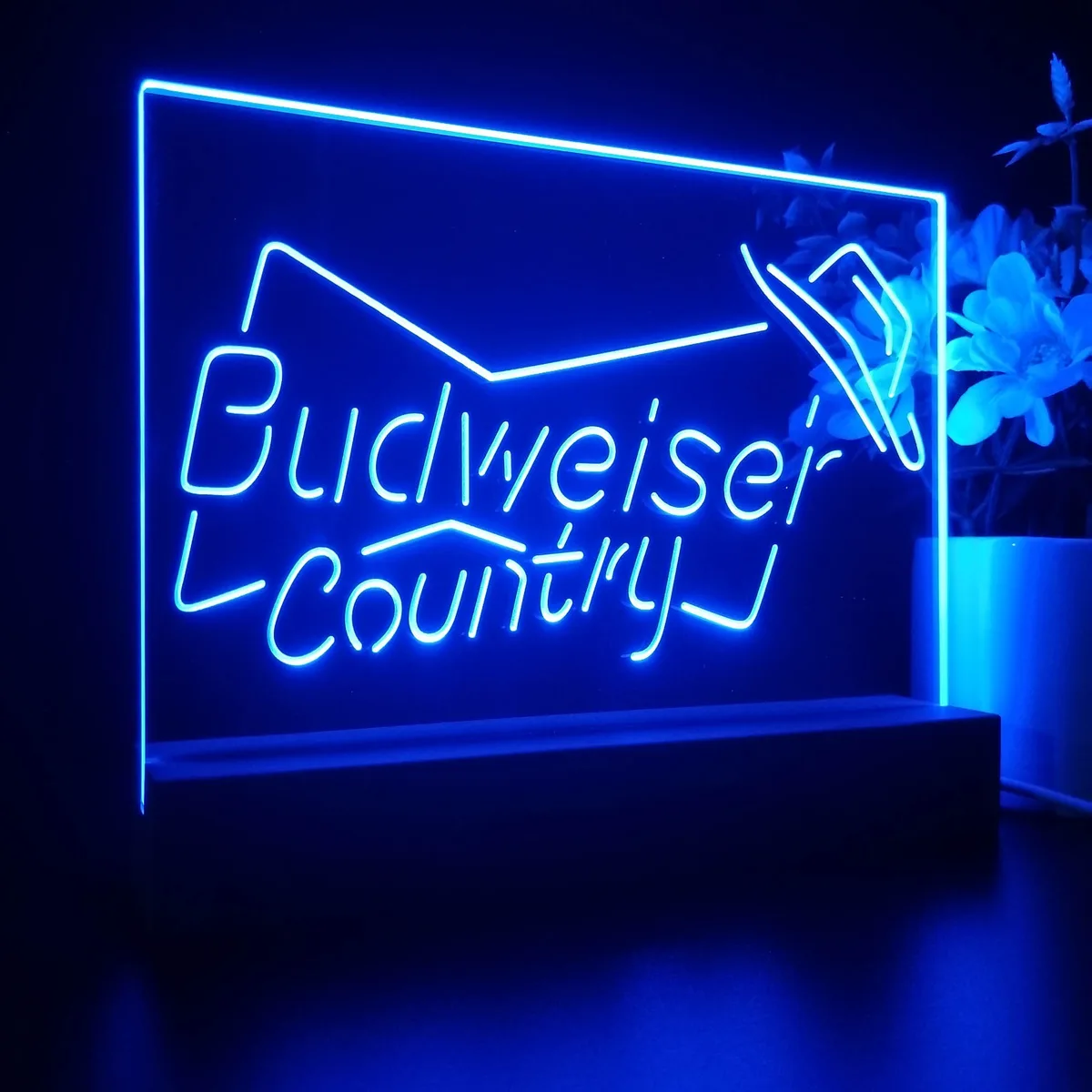 Budweiser Country Cowboy LED Desk Light