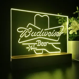 Budweiser Cowboy Boot LED Desk Light