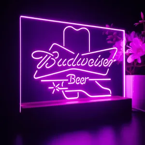 Budweiser Cowboy Boot LED Desk Light