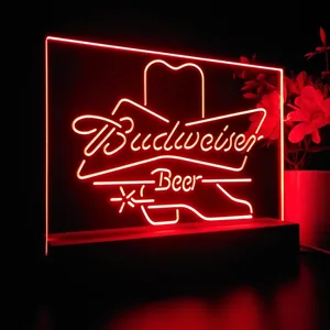 Budweiser Cowboy Boot LED Desk Light