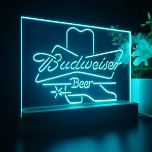 Budweiser Cowboy Boot LED Desk Light