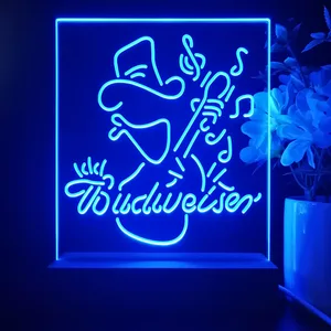Budweiser Cowboy Guitar LED Desk Light
