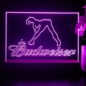 Budweiser Dancer Stripper LED Desk Light