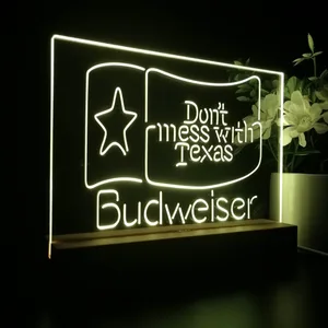 Budweiser Don't Mess With Texas LED Desk Light