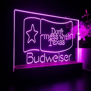 Budweiser Don't Mess With Texas LED Desk Light