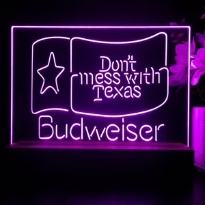 Budweiser Don't Mess With Texas LED Desk Light