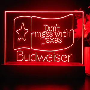 Budweiser Don't Mess With Texas LED Desk Light