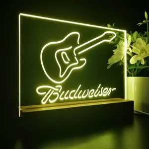Budweiser Electric Guitar LED Desk Light