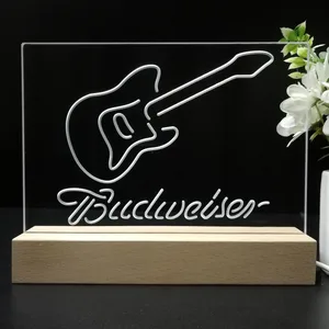 Budweiser Electric Guitar LED Desk Light