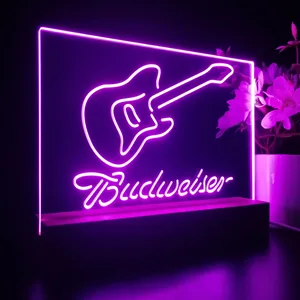 Budweiser Electric Guitar LED Desk Light