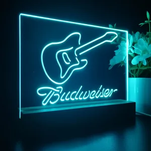 Budweiser Electric Guitar LED Desk Light