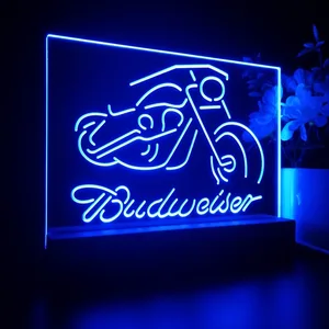 Budweiser Motorcycle 2 LED Desk Light