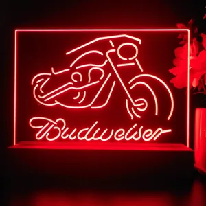 Budweiser Motorcycle 2 LED Desk Light