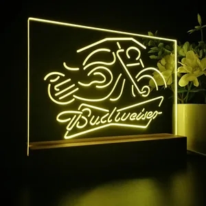 Budweiser Motorcycle LED Desk Light