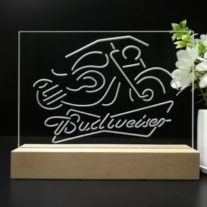 Budweiser Motorcycle LED Desk Light