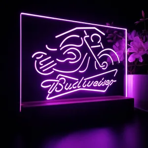 Budweiser Motorcycle LED Desk Light