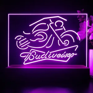 Budweiser Motorcycle LED Desk Light