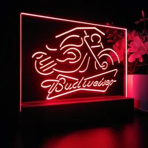 Budweiser Motorcycle LED Desk Light