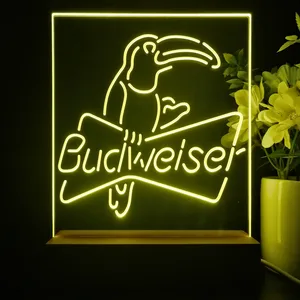 Budweiser Parrot LED Desk Light