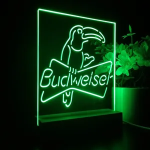Budweiser Parrot LED Desk Light