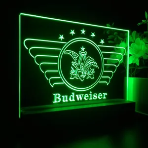 Budweiser Vintage Eagle Logo LED Desk Light