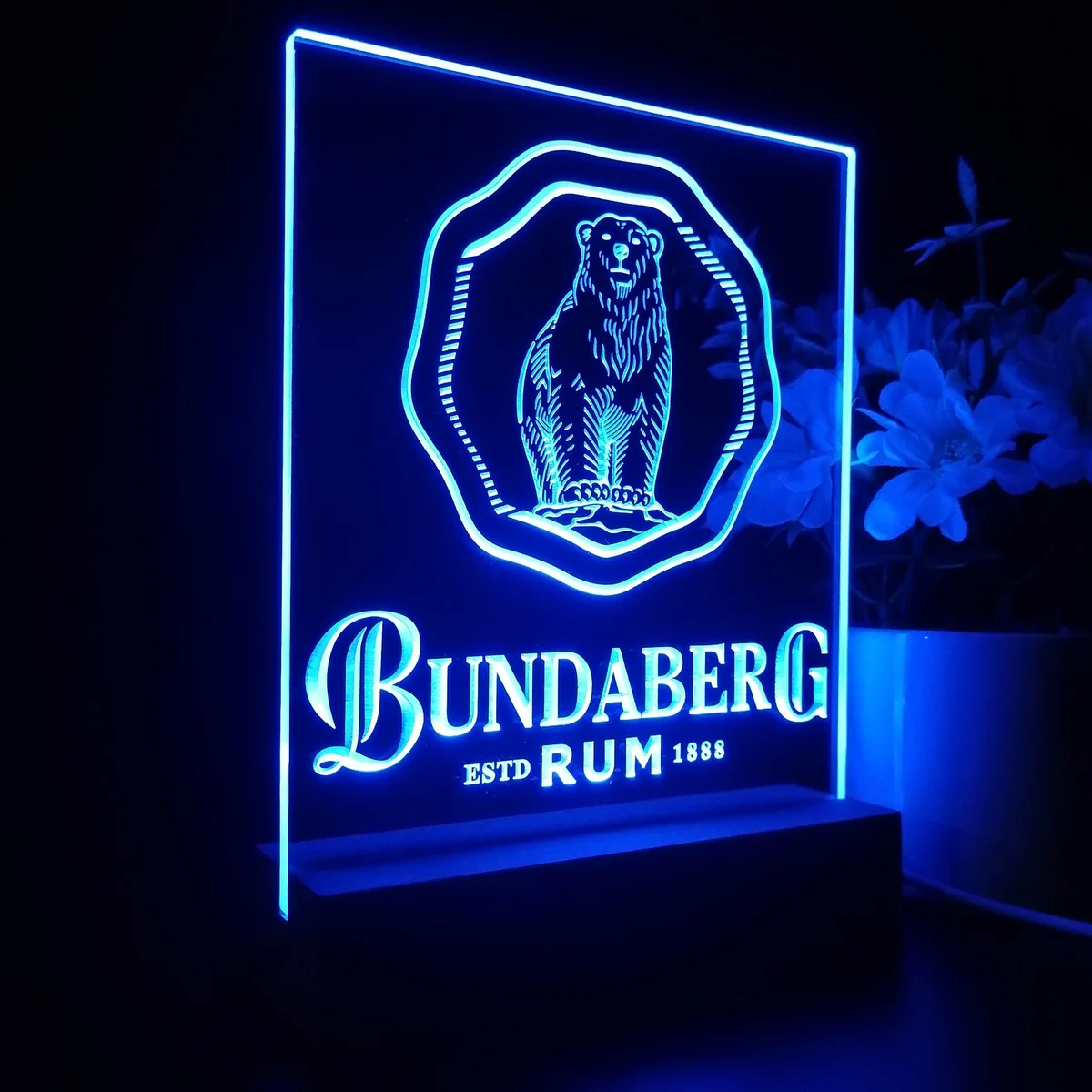 Bundaberg Bear Logo LED Desk Light