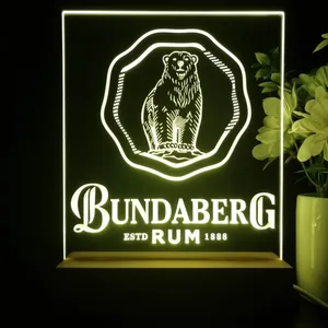 Bundaberg Bear Logo LED Desk Light