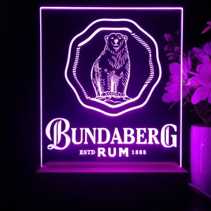 Bundaberg Bear Logo LED Desk Light