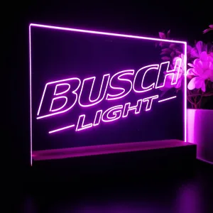 Busch Light Logo Plain LED Desk Light