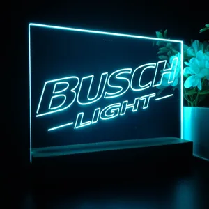 Busch Light Logo Plain LED Desk Light