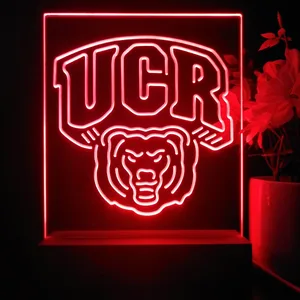 California Riverside Highlanders Logo LED Desk Light