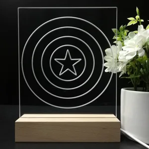 Captain America Shield LED Desk Light