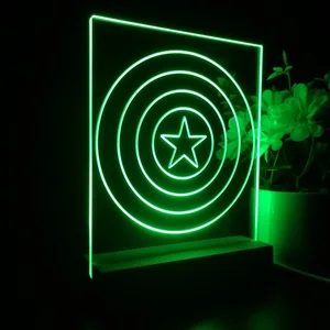 Captain America Shield LED Desk Light
