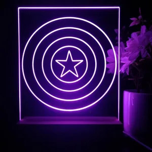 Captain America Shield LED Desk Light