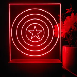 Captain America Shield LED Desk Light