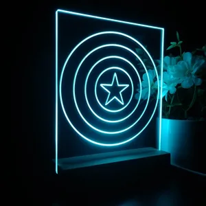 Captain America Shield LED Desk Light