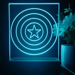 Captain America Shield LED Desk Light