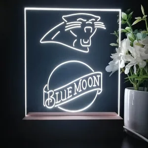 Carolina Panthers Blue Moon LED Desk Light