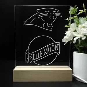 Carolina Panthers Blue Moon LED Desk Light