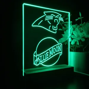 Carolina Panthers Blue Moon LED Desk Light