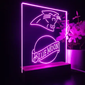Carolina Panthers Blue Moon LED Desk Light
