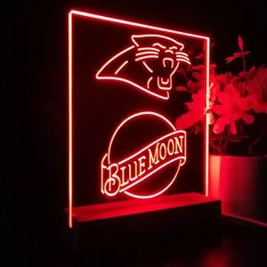 Carolina Panthers Blue Moon LED Desk Light