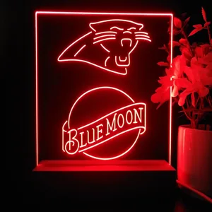 Carolina Panthers Blue Moon LED Desk Light
