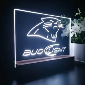 Carolina Panthers Bud Light LED Desk Light