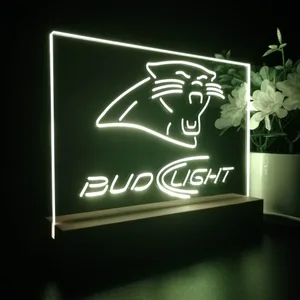 Carolina Panthers Bud Light LED Desk Light